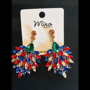 NEW Miro Beautiful Christmas Rhinestone Earrings